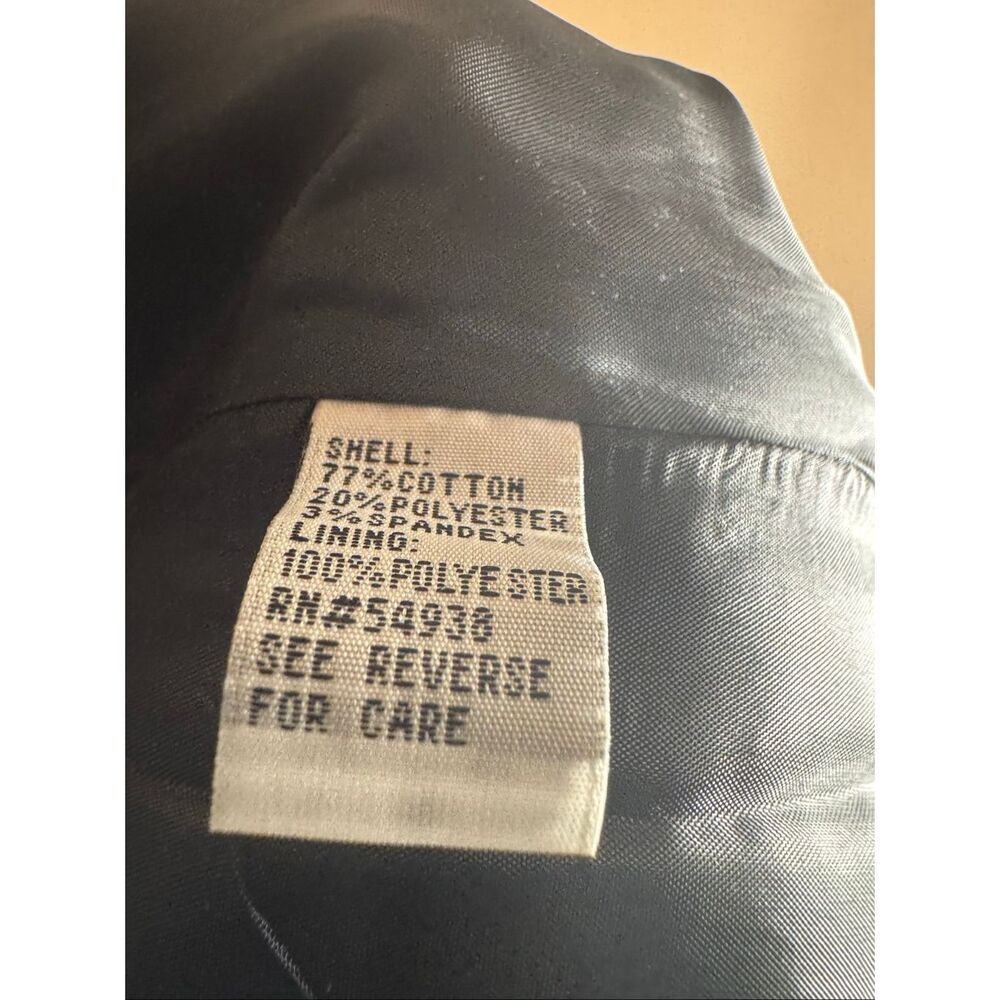 Appraisal Black Denim Utility Jacket | Size L | Multi-Pocket | Silver Snap Closu - Picture 5 of 6